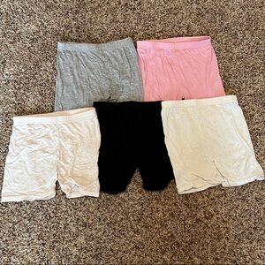 Toddler Girl Play Shorts Set - Black, Gray, Pink, White, Cream